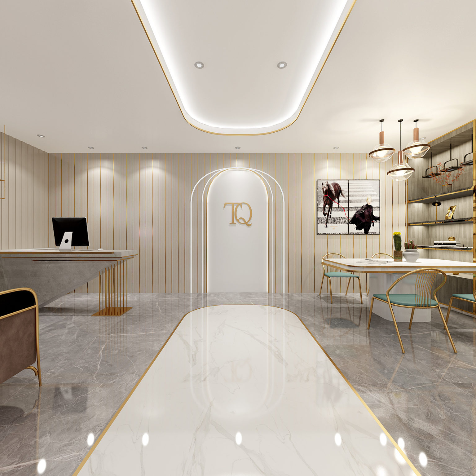 全景现代风格珠宝店