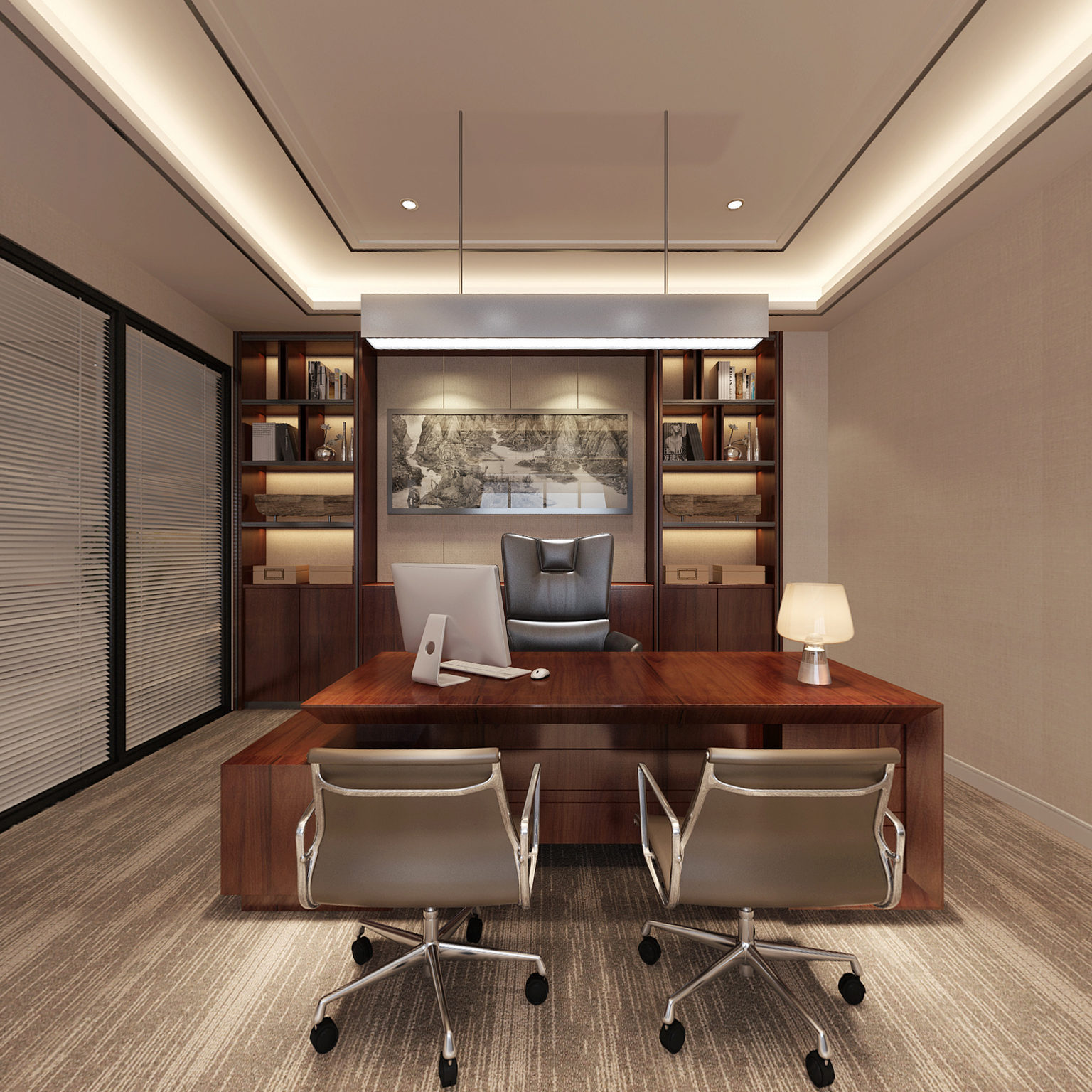 全景现代经理办公室