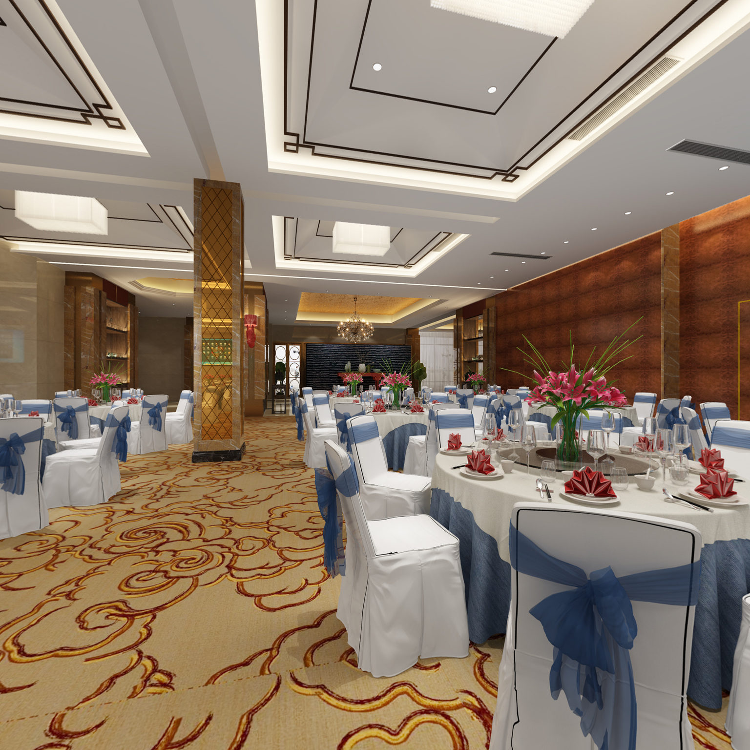 全景现代酒店宴会厅