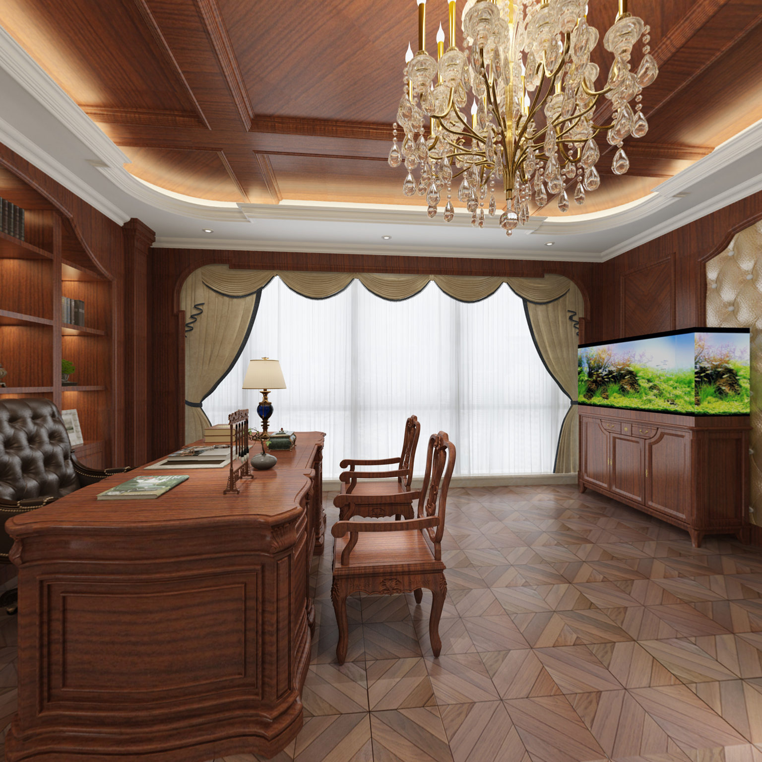 全景美式经理办公室