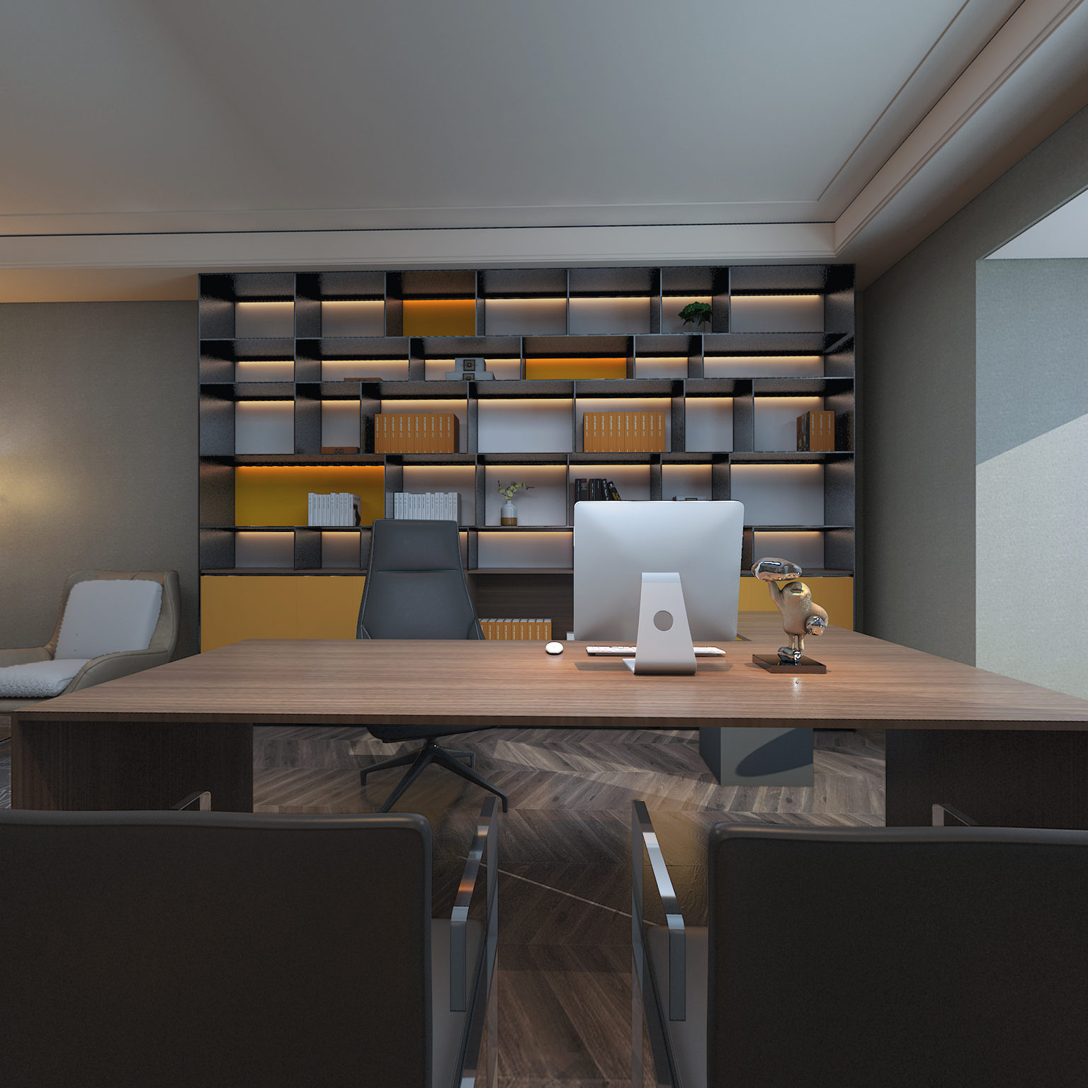 全景现代轻奢办公室