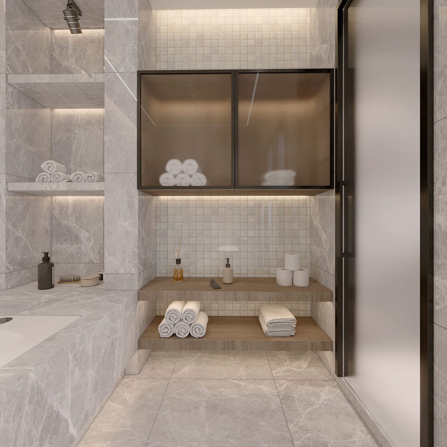 全景新中式卫生间