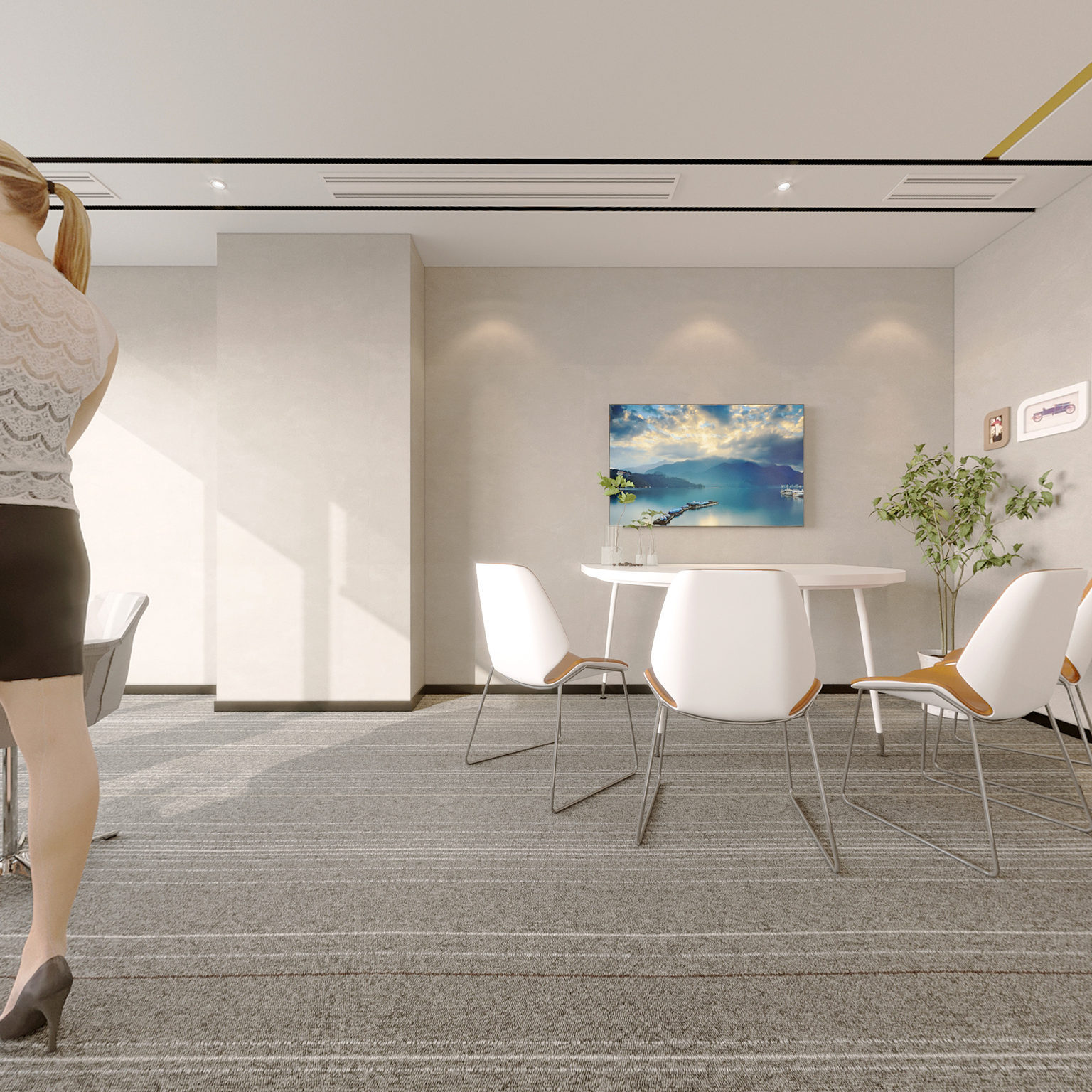 全景现代商业空间