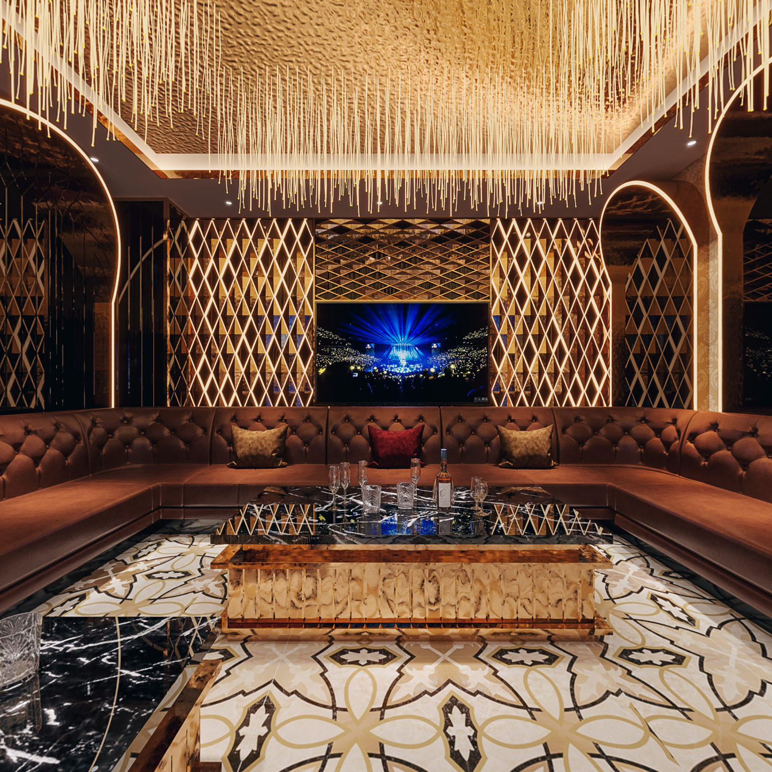 全景现代KTV包间