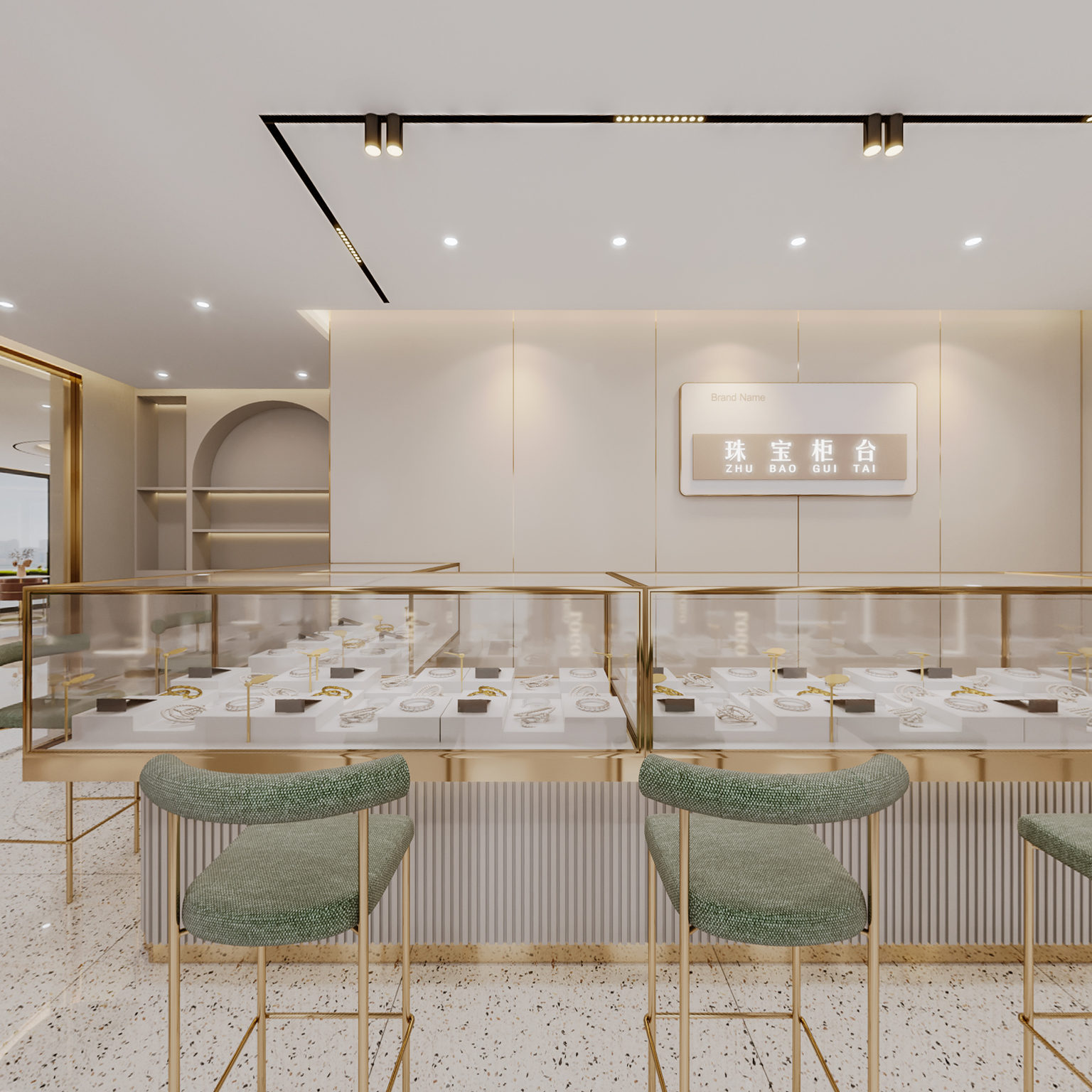 全景现代珠宝店 首饰饰品店