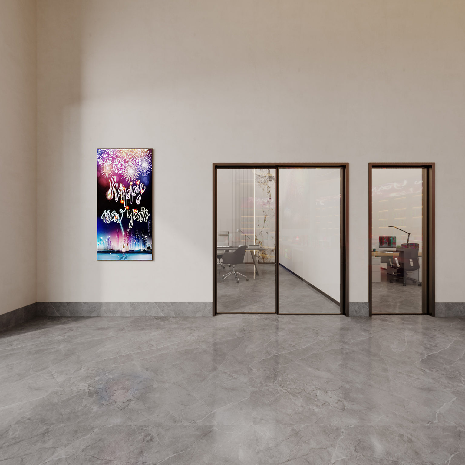 全景现代烟花店