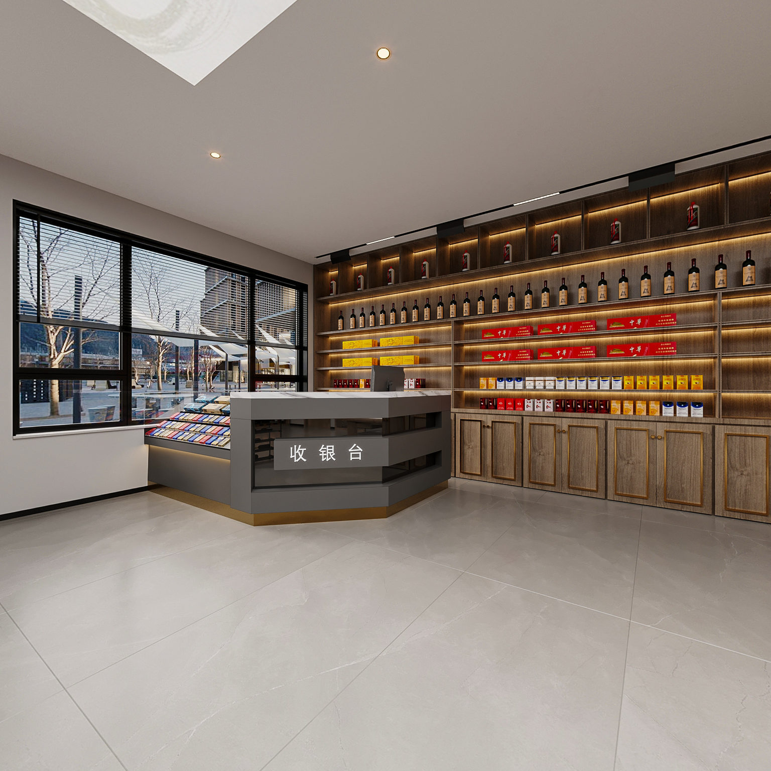 全景新中式烟酒店