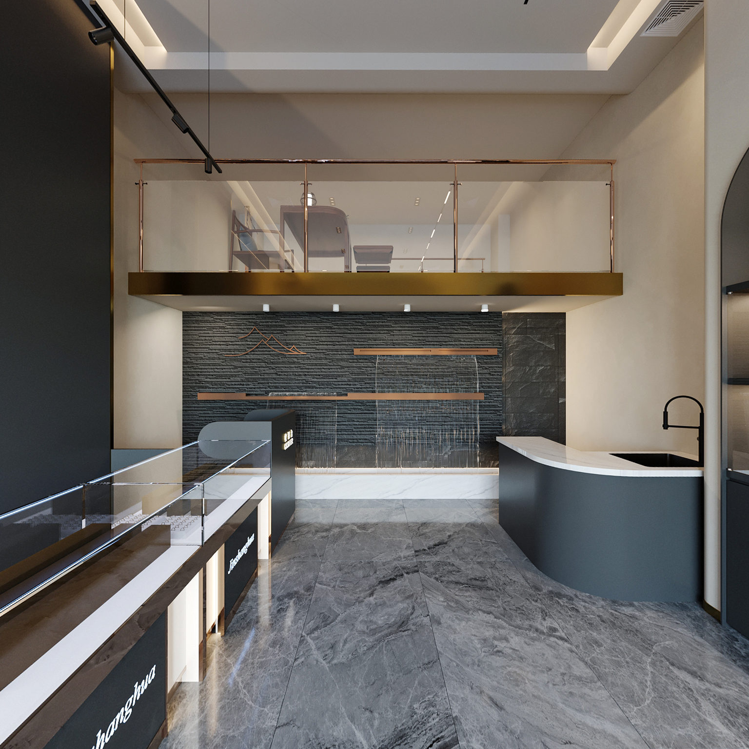 全景现代金店珠宝店