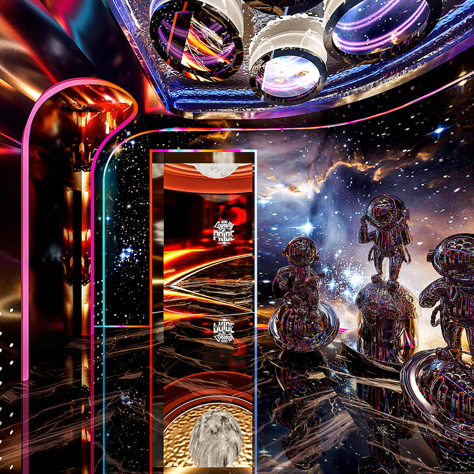 全景KTV门厅 KTV电梯间