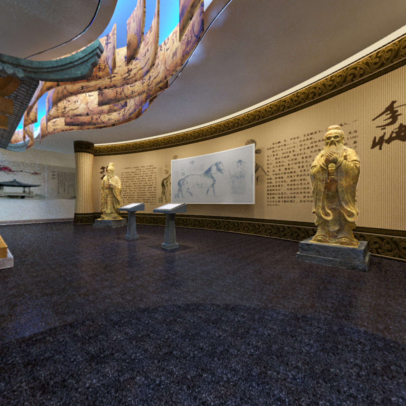 全景古风博物馆展厅