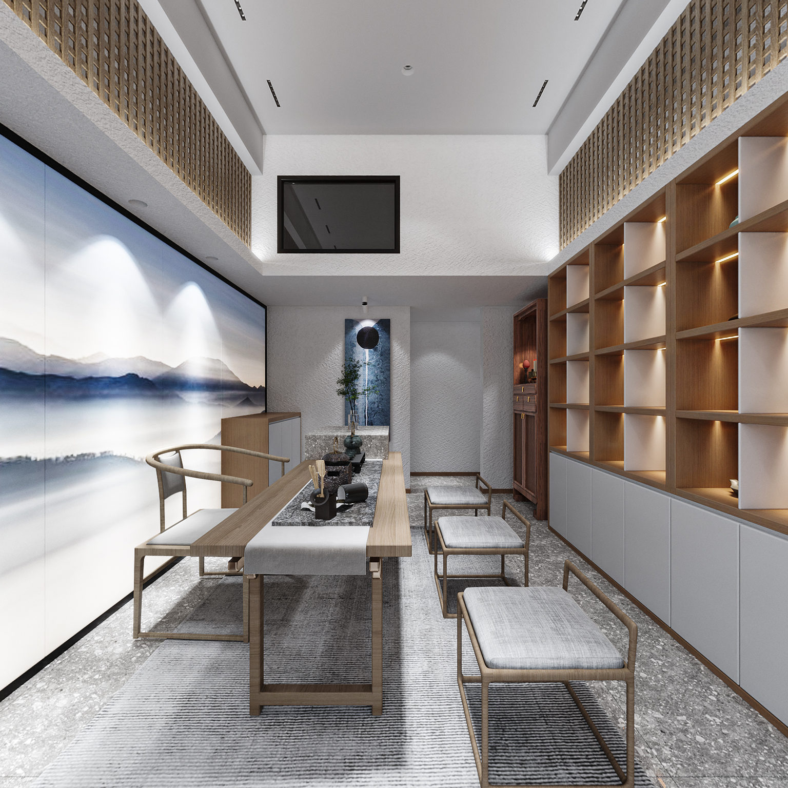 全景茶叶店 店面