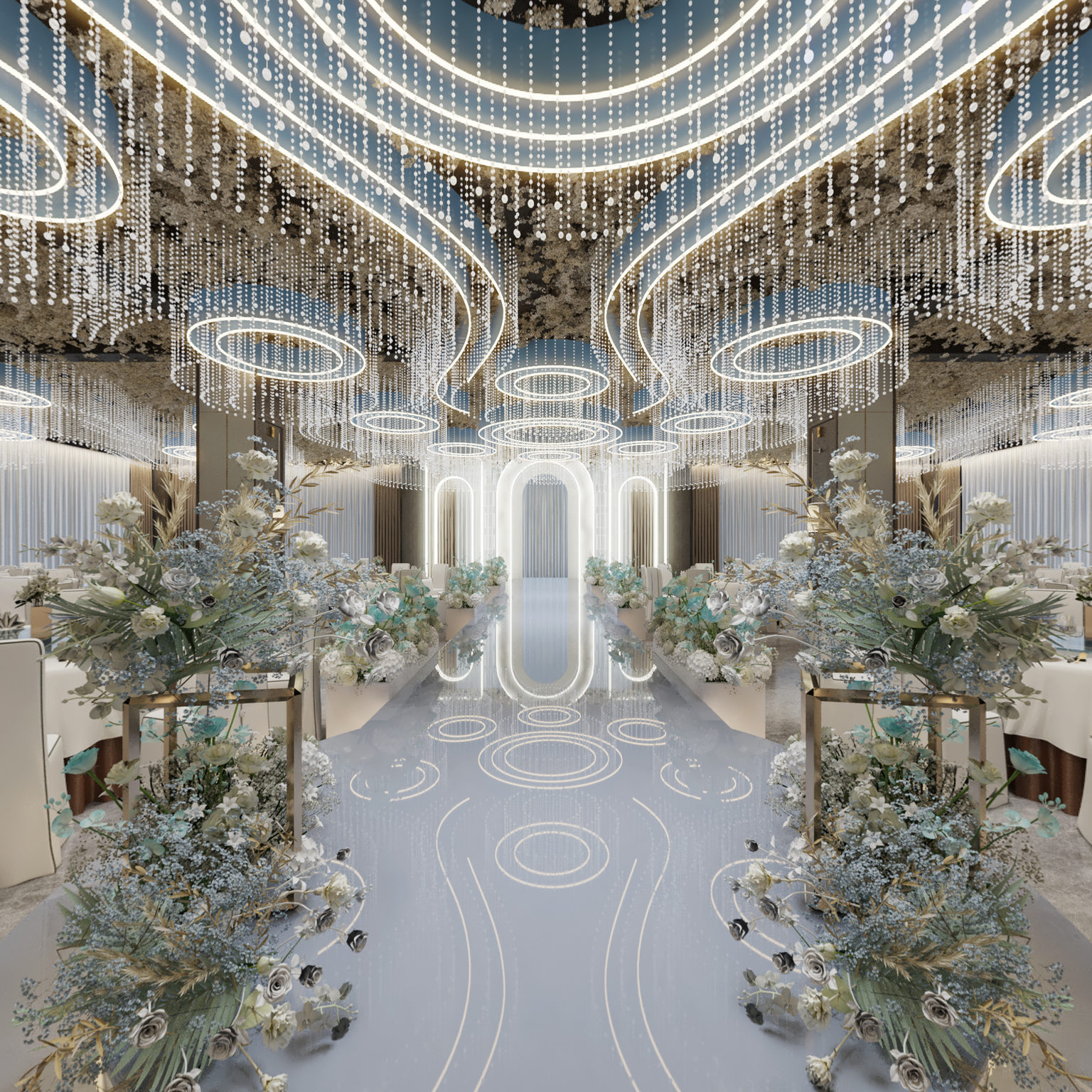 全景现代酒店宴会厅