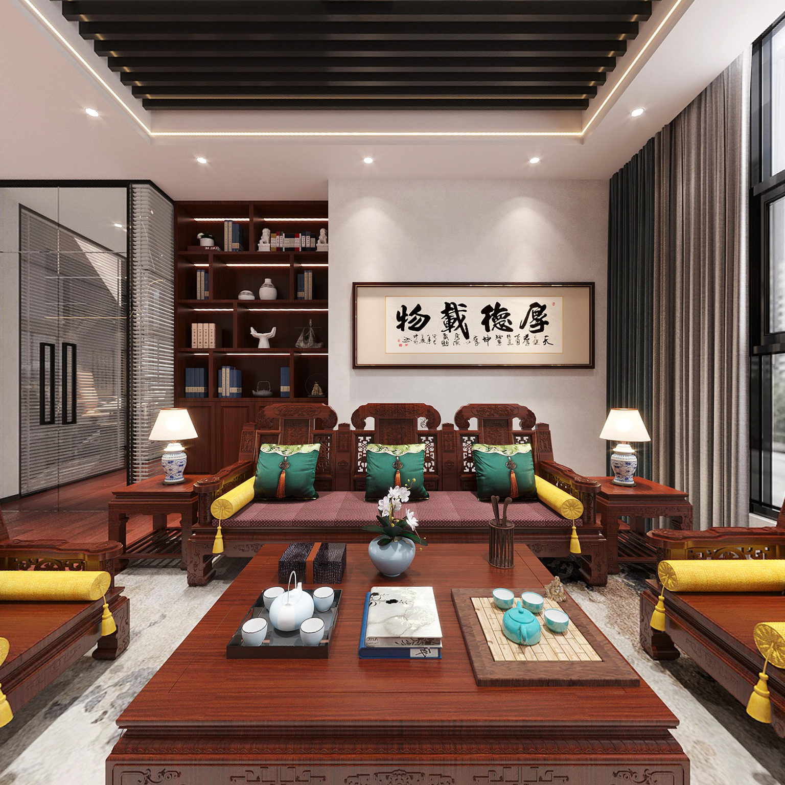 全景中式董事长办公室