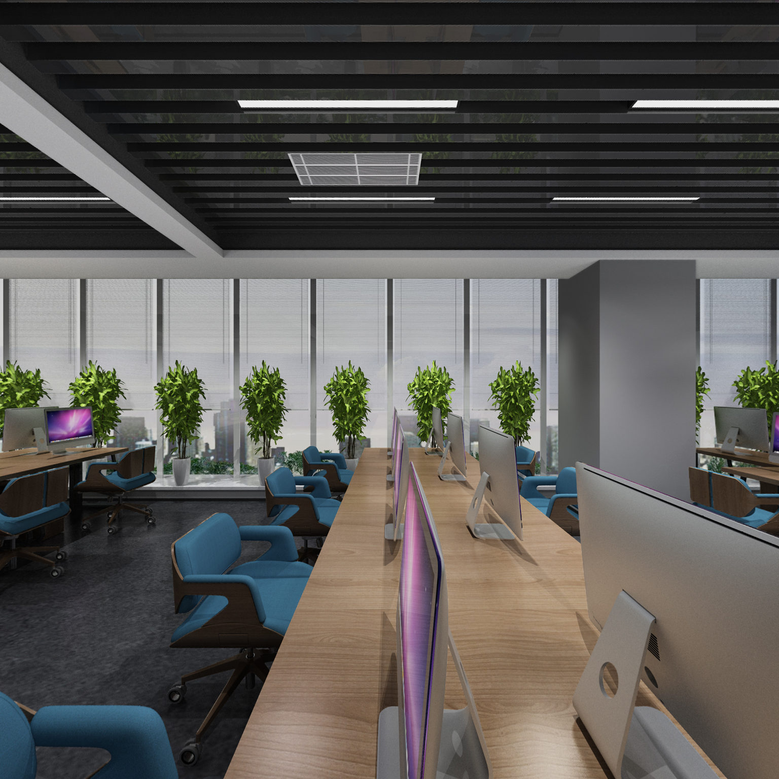 全景VIVO公共办公区卡座3D全景模型