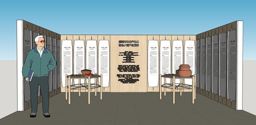 三套特色小镇农贸展示室外