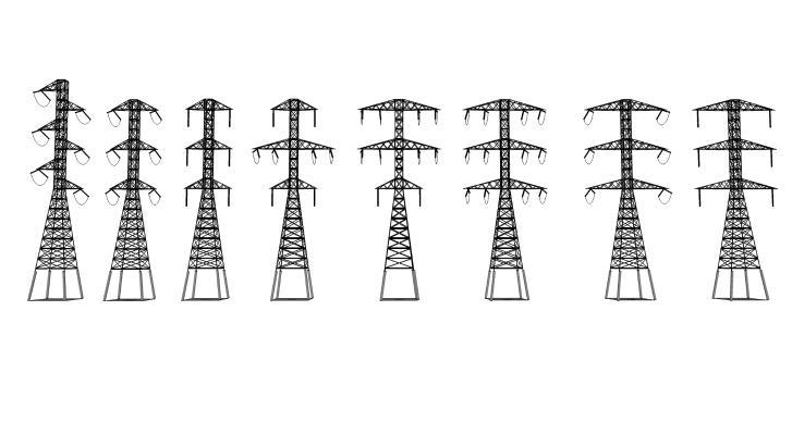 高压塔 电线杆 电塔